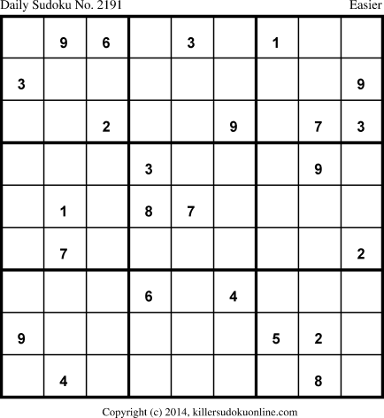 Killer Sudoku for 3/3/2014