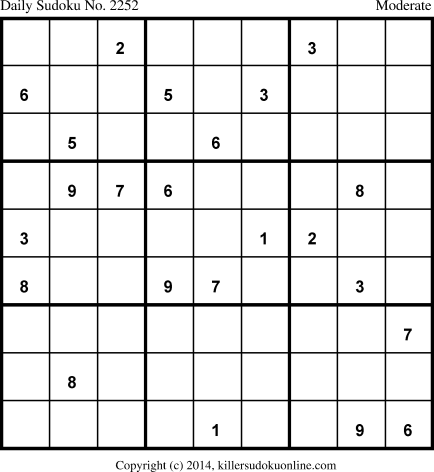 Killer Sudoku for 5/3/2014