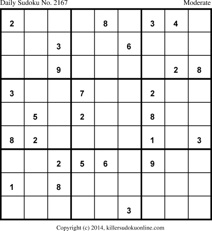 Killer Sudoku for 2/7/2014