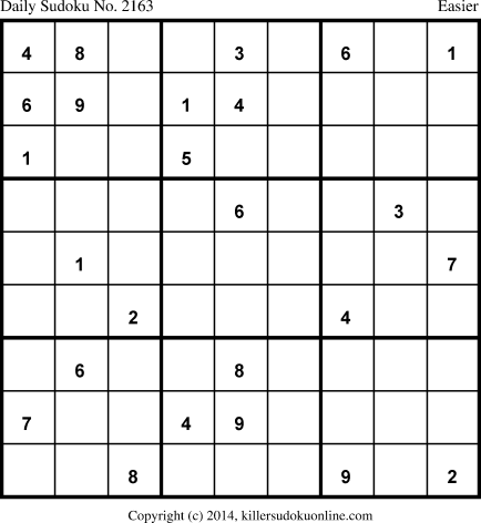 Killer Sudoku for 2/3/2014