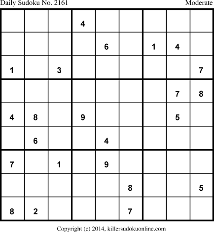 Killer Sudoku for 2/1/2014
