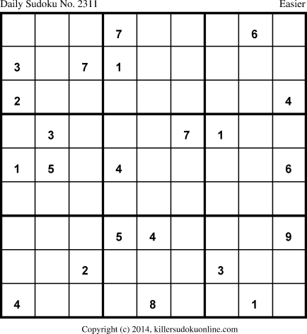 Killer Sudoku for 7/1/2014
