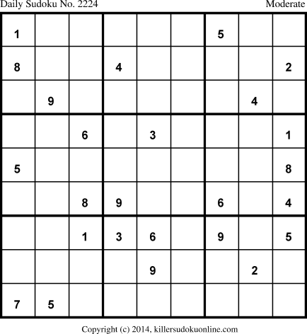Killer Sudoku for 4/5/2014