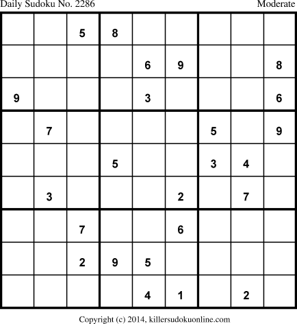 Killer Sudoku for 6/6/2014