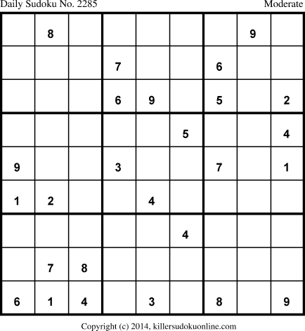 Killer Sudoku for 6/5/2014