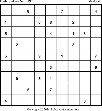 Killer Sudoku for 3/9/2014