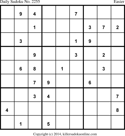 Killer Sudoku for 5/6/2014