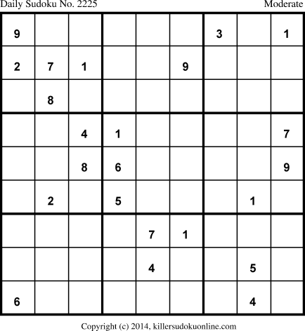 Killer Sudoku for 4/6/2014