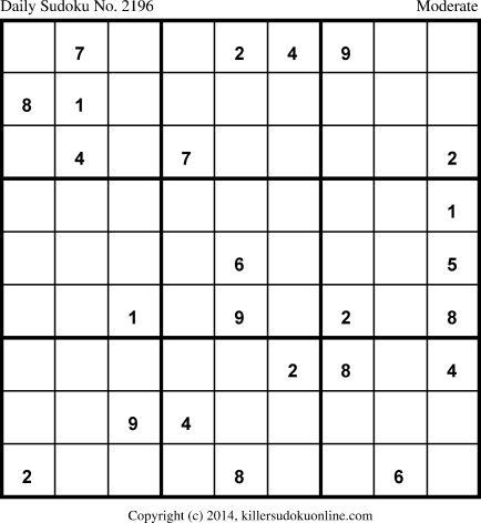 Killer Sudoku for 3/8/2014