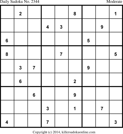 Killer Sudoku for 8/3/2014