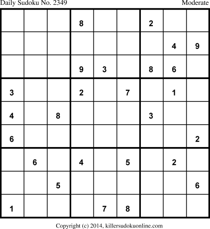 Killer Sudoku for 8/8/2014