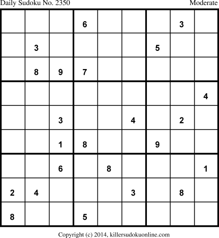 Killer Sudoku for 8/9/2014