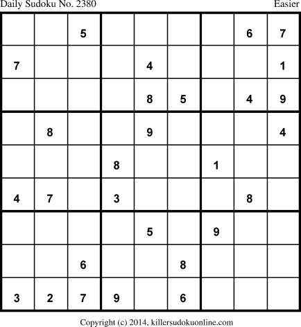 Killer Sudoku for 9/8/2014