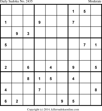 Killer Sudoku for 11/2/2014