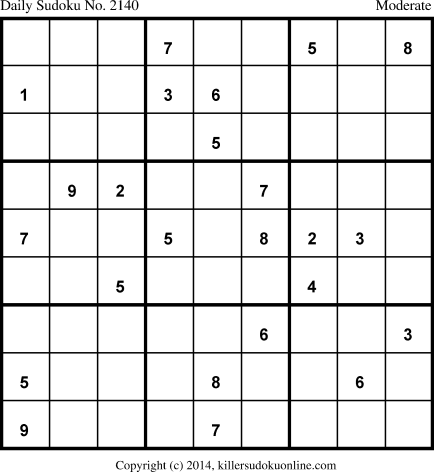 Killer Sudoku for 1/11/2014