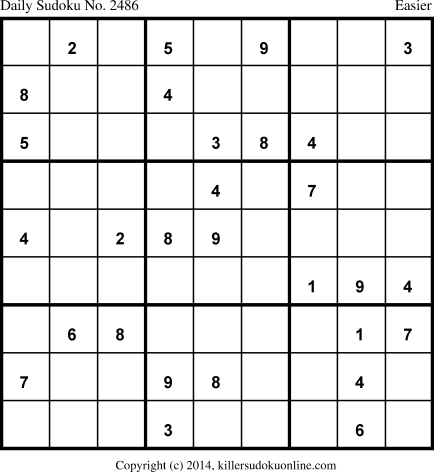Killer Sudoku for 12/23/2014