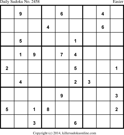 Killer Sudoku for 11/25/2014