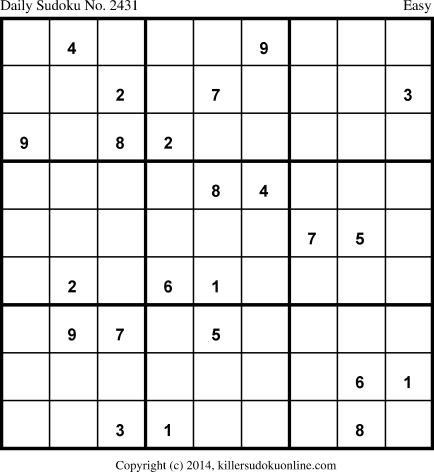 Killer Sudoku for 10/29/2014
