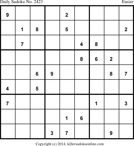 Killer Sudoku for 10/21/2014