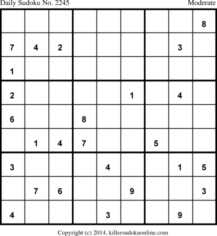 Killer Sudoku for 4/26/2014