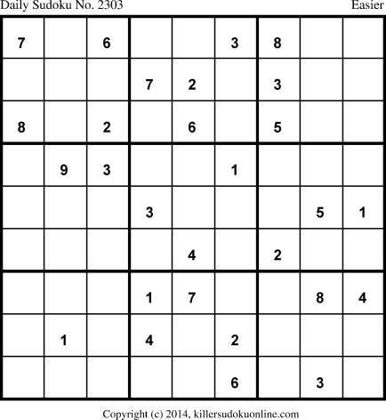 Killer Sudoku for 6/23/2014