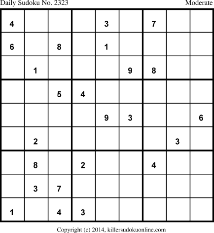 Killer Sudoku for 7/13/2014