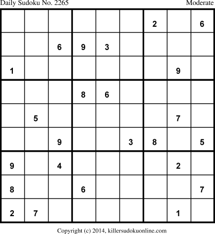 Killer Sudoku for 5/16/2014