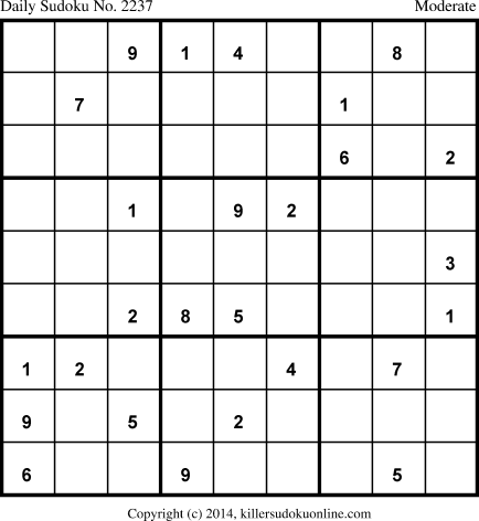 Killer Sudoku for 4/18/2014