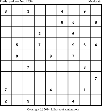 Killer Sudoku for 7/24/2014