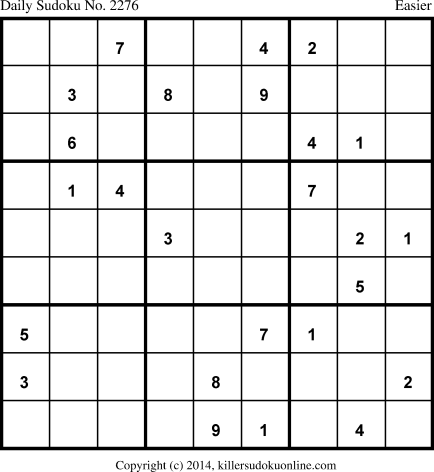 Killer Sudoku for 5/27/2014