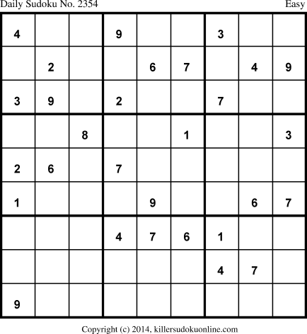 Killer Sudoku for 8/13/2014