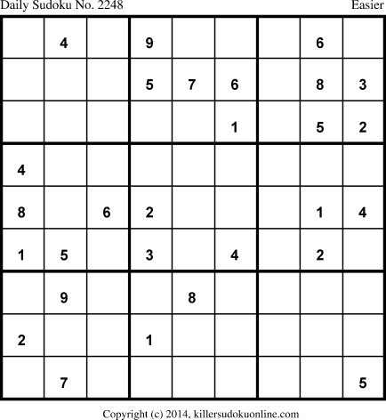 Killer Sudoku for 4/29/2014