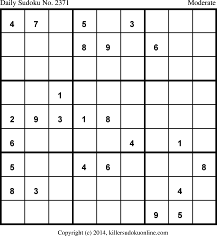 Killer Sudoku for 8/30/2014