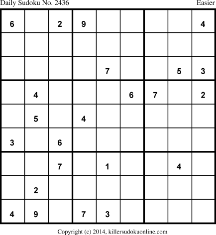 Killer Sudoku for 11/3/2014