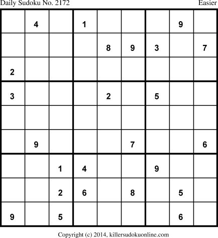 Killer Sudoku for 2/12/2014