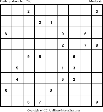 Killer Sudoku for 3/13/2014