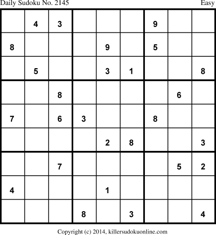 Killer Sudoku for 1/16/2014