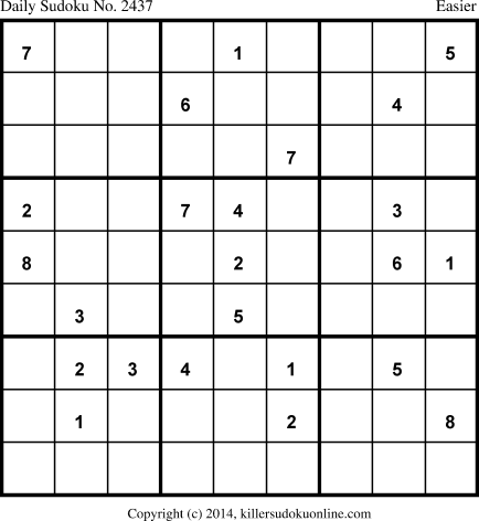 Killer Sudoku for 11/4/2014