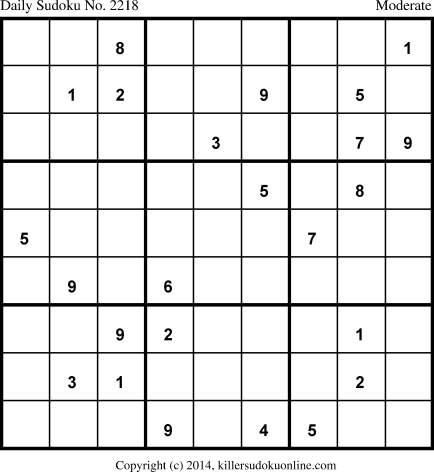 Killer Sudoku for 3/30/2014