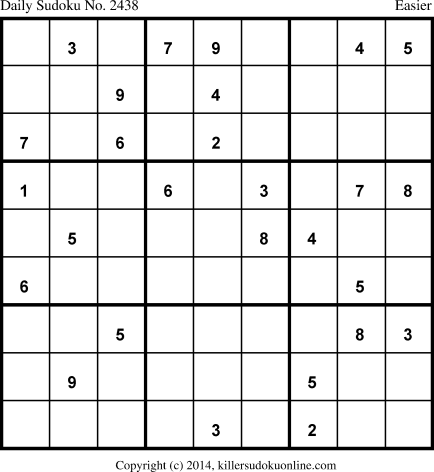 Killer Sudoku for 11/5/2014
