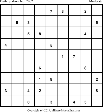 Killer Sudoku for 3/14/2014
