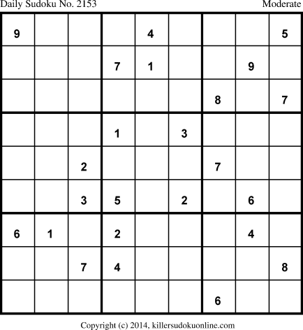 Killer Sudoku for 1/24/2014