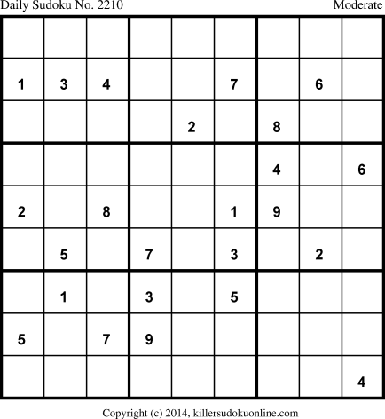 Killer Sudoku for 3/22/2014