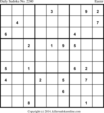 Killer Sudoku for 4/21/2014