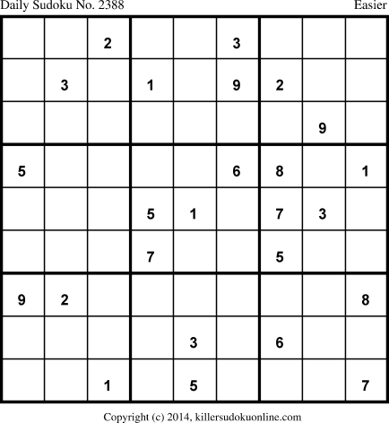 Killer Sudoku for 9/16/2014