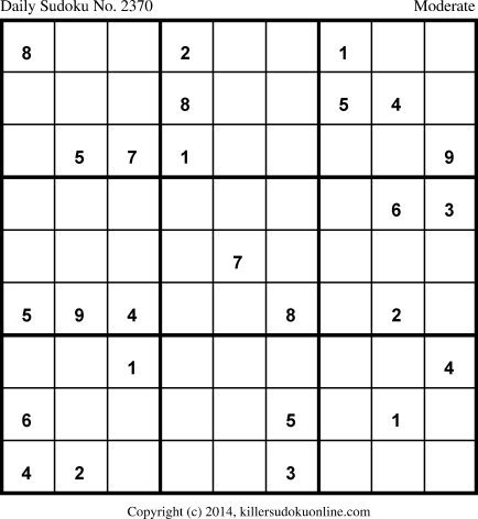 Killer Sudoku for 8/29/2014