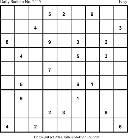 Killer Sudoku for 11/12/2014