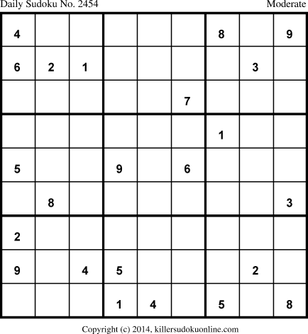Killer Sudoku for 11/21/2014