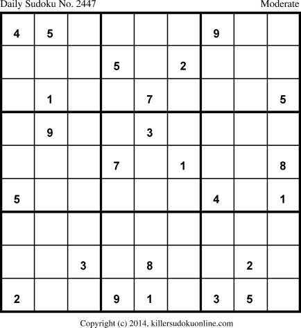 Killer Sudoku for 11/14/2014