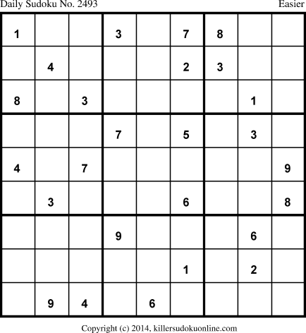 Killer Sudoku for 12/30/2014